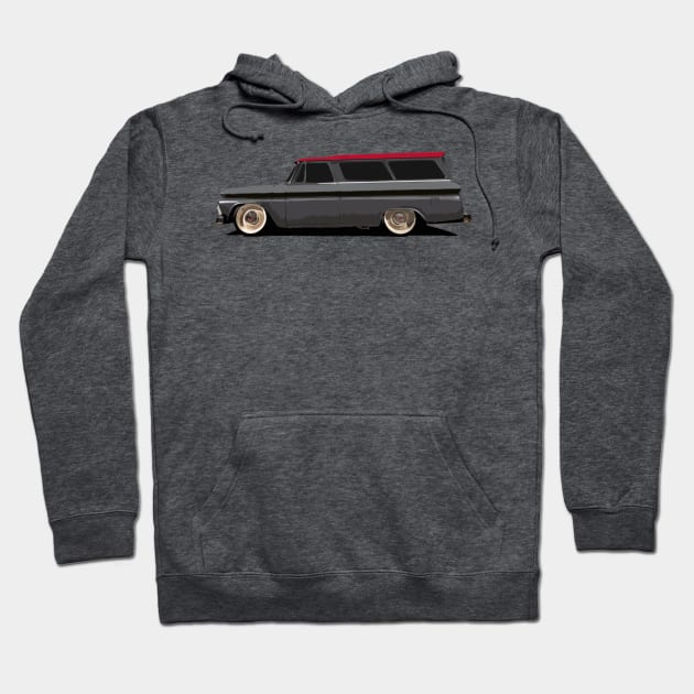 1965 Chevy Suburban Carryall - stylized Hoodie by mal_photography